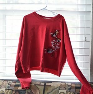 Vintage 90's Animaniacs cropped long sleeve shirt